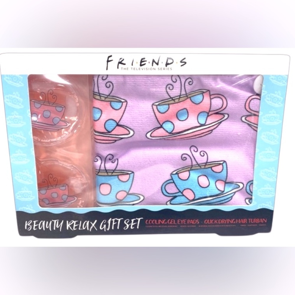 FRIENDS Beauty Relax Gift Set Eye Pads Hair Turban NIB!